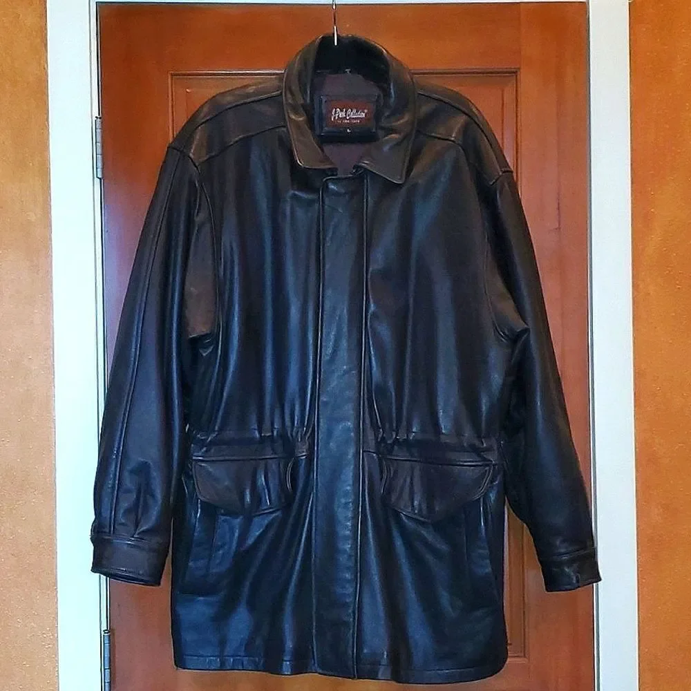 J.Park Collection Mens Leather Jacket! Size L Excellent Condition!